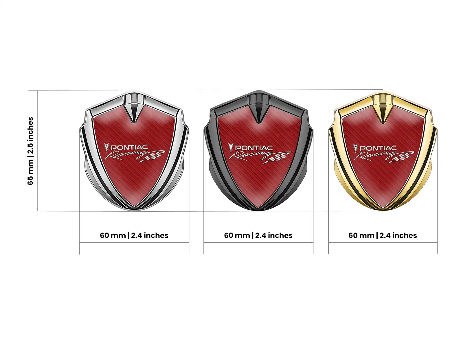 Pontiac Emblem Fender Badge Tuning Inspired Alloy